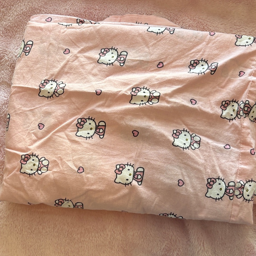 Hello Kitty by Sanrio Kids Pink Pajamas with Cute Print - Picture 3 of 4